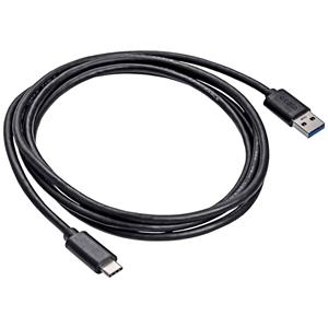 Akyga USB-kabel USB-A stekker, USB-C stekker 1.8 m Zwart AK-USB-29