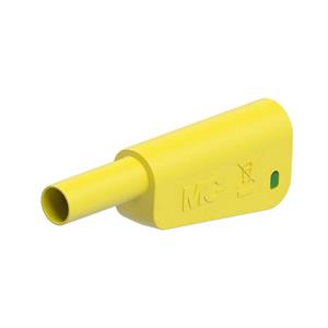 Stäubli SLM-4N-46 Sicherheits-Lamellenstecker Stecker Stift-Ø: 4mm Gelb, Grün