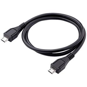 Akyga USB-Kabel USB-Micro-B Stecker, USB-Micro-B Stecker 0.6m Schwarz AK-USB-17