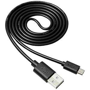 Akyga USB-Kabel USB-A Stecker, USB-Micro-B Stecker 1.0m Schwarz AK-USB-21