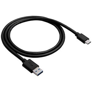 Akyga USB-Kabel USB-A Stecker, USB-C Stecker 0.5m Schwarz AK-USB-24
