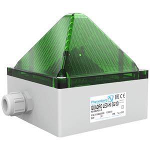 Pfannenberg Flitslamp QUADRO LED-HI 3G/3D 21108636009 Groen Groen 24 V/DC