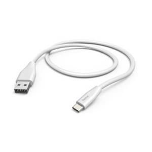 Hama USB-laadkabel USB 2.0 USB-A stekker, USB-C stekker 1.5 m Wit 00201596