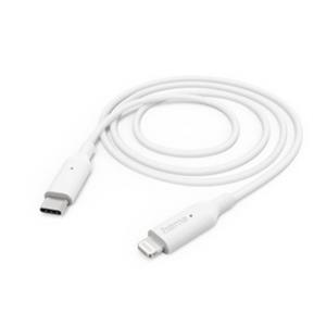 Hama USB-laadkabel USB 2.0 Apple Lightning stekker, USB-C stekker 1.00 m Wit 00201598