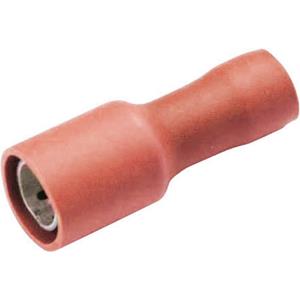 Vogt Verbindungstechnik 3915 Rundsteckhülse 0.50mm² 1mm² Stift-Ø: 4mm Vollisoliert Rot