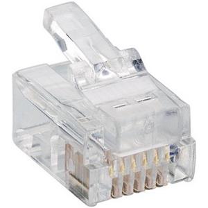 Lumberg P 128 Modularstecker P 128 Stecker, gerade Polzahl 6P6C Transparent