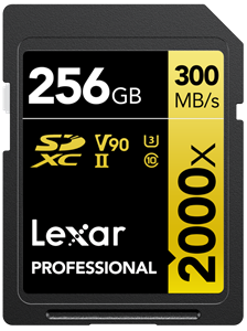Lexar SDXC Professional UHS-II 2000x 256GB
