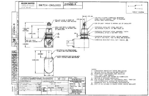 honeywellsps Honeywell SPS 21EN321-R Schnappschalter 1St.