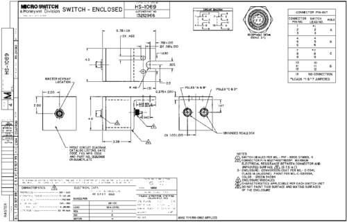 honeywellsps Honeywell SPS HS-1069 Schnappschalter 1St.