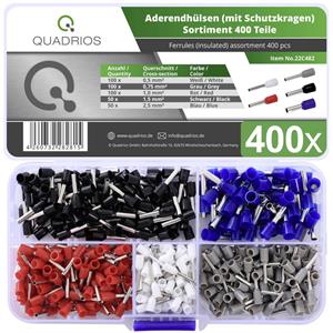 Quadrios 22C482 Assortiment adereindhulzen Deels geïsoleerd 400 stuk(s)