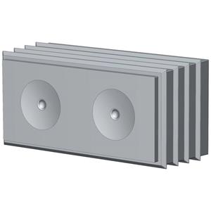 CONTA-CLIP KDS-DES 2X10,5 GR Dichtelement Thermoplastisches Elastomer Grau 5St.