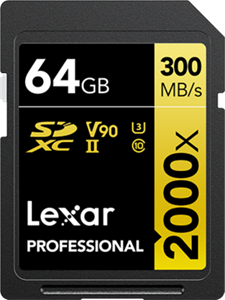 Lexar SDXC Professional UHS-II 2000x 64GB