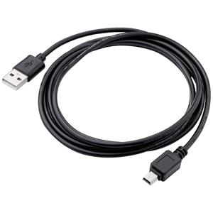 Akyga USB-Kabel USB-A Stecker, USB-Mini-B Stecker 1.8m Schwarz AK-USB-03