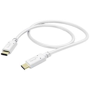 Hama USB-laadkabel USB 2.0 USB-C stekker, USB-C stekker 1.5 m Wit 00201592