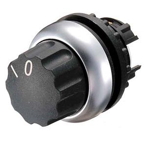 Eaton 216853 M22-W Keuzetoets Kunststof frontring Draaischakelaar Zwart 1 stuk(s)