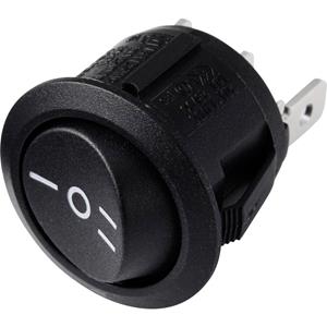 TRU COMPONENTS 700207 Wipschakelaar R13-112D B/B PR.I-O-II 250 V/AC 6 A 1x aan/uit/aan Continu/0/continu 1 stuk(s)