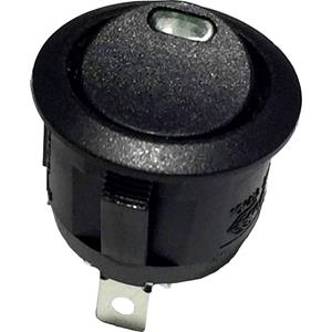 TRU COMPONENTS Wipschakelaar 250 V/AC 6 A 1 x uit/aan R13 112L B/B GREEN 3V inklikkend 1 st.