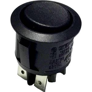 TRU COMPONENTS Wipschakelaar 250 V/AC 8 A 2 x aan/uit/aan R13-244D B/B vastklikkend/0/vastklikkend 1 stuk