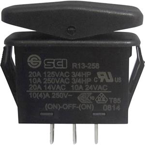 trucomponents TRU COMPONENTS 1587863 Wipschakelaar TC-R13-258I 14 V/AC 21 A 1x (aan)/uit/(aan) IP66 Moment/0/moment 1 stuk(s)