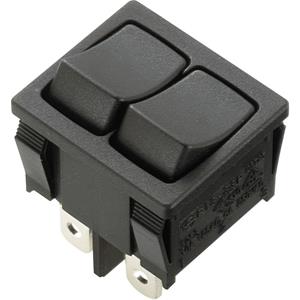 TRU COMPONENTS 1588077 Wipschakelaar TC-R13-33PAA-02 250 V/AC 6 A 2x uit/aan Continu 1 stuk(s)