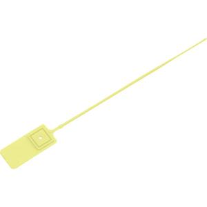 trucomponents TRU Components 1457898 Kabelbinder-Plombe 140mm 2mm Gelb mit stufenloser Verstellung