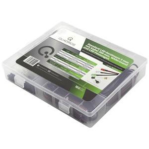 Quadrios LED-assortiment Rood, Groen, Geel, Blauw, Koud-wit, Warm-wit 20 mA 3.0 V