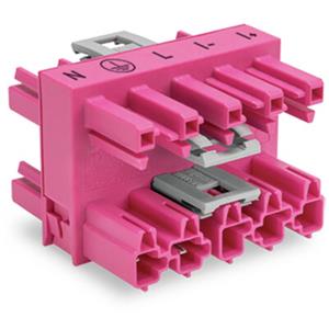 WAGO 770-1746/080-000 Steckverbinder WINSTA MIDI Stecker, gerade Gesamtpolzahl: 5 25A Pink 25St.
