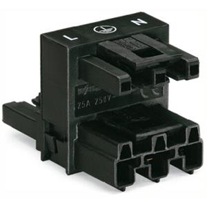 WAGO 770-633 Steckverbinder WINSTA MIDI H-Verteiler Gesamtpolzahl: 3 25A Schwarz 50St.