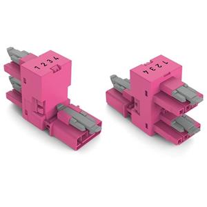 WAGO 890-1783 H-Verbinder 890 Gesamtpolzahl: 4 16A Pink 50St.