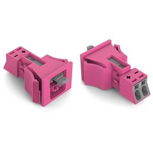 WAGO 890-782/082-000 Netz-Steckverbinder 890 Buchse Gesamtpolzahl: 2 16A Pink 50St.