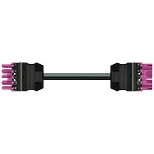 WAGO 771-9935/006-707/080-000 Netz-Anschlusskabel Netz-Buchse - Netz-Stecker Gesamtpolzahl: 5 Schwar