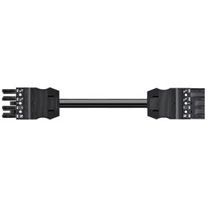 WAGO 771-9994/006-501 Netz-Anschlusskabel Netz-Buchse - Netz-Stecker Gesamtpolzahl: 4 Schwarz 5m 1St