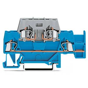 WAGO 280-532 Doppelstock-Durchgangsklemme 5mm Zugfeder Blau, Grau 50St.