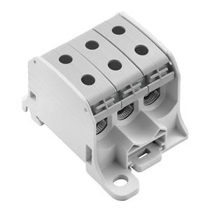Potentiaalverdeelklem, schroefaansluiting, 50, 1000 V, 150 A, Aantal aansluitingen: 6-getal: 1, TS 35, montageplaat, lichtgrijs Weidmüller WPD 330CC 3X50/3X50