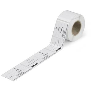 WAGO 210-801 210-801 Etiketten für Thermotransferdrucker Beschriftungsfläche: 70 x 33mm Weiß Anza