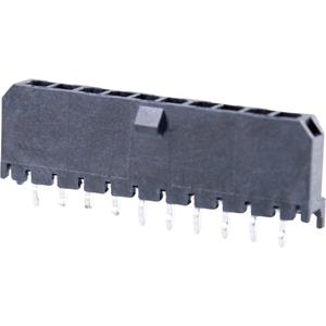 Molex 436501015 Male header, inbouw (standaard) Totaal aantal polen: 10 Rastermaat: 3 mm Inhoud: 1 stuk(s) Tray