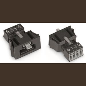 WAGO 890-774 Netz-Steckverbinder WINSTA MINI Stecker, gerade Gesamtpolzahl: 4 16A Hellgrün 50St.