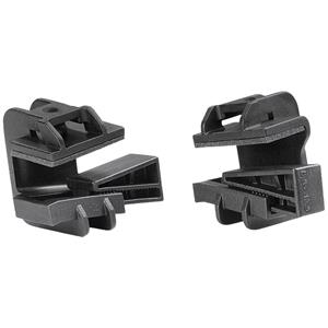HellermannTyton Beam Clamp C with foam-PA6GF30-BK Befestigungssockel steckbar 151-01187 Schwarz