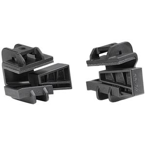 HellermannTyton Beam Clamp D with foam-PA6GF30-BK Befestigungssockel steckbar 151-01188 Schwarz