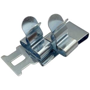 TRU COMPONENTS Veerklem Klem-Ø (max.): 8 mm Verenstaal 1 stuk(s)
