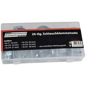 brüdermannesmann Brüder Mannesmann Schlauchschellen M60026 Bündel-Ø-Bereich 7 bis 44mm 1 Set