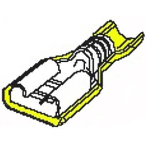 Molex 190030068 Flachsteckhülse inkl. Crimphülse Steckbreite: 4.75mm Steckdicke: 0.81mm Vollisolie