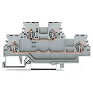 WAGO 279-501 (50 Stück) - Two-tier clamp 1.5qmm L/L, grey, 279-501 - Promotional item