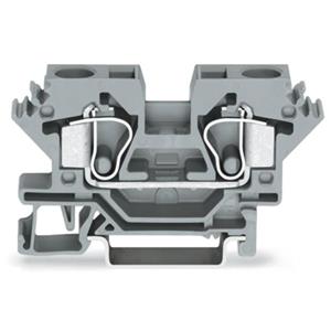 WAGO 284-691 Durchgangsklemme 10mm Zugfeder Belegung: L Grau 25St.