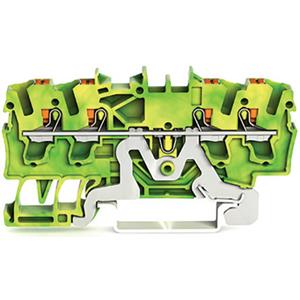 WAGO 2202-1407 Schutzleiterklemme 5.20mm Push-In-Klemme Grün, Gelb 100St.