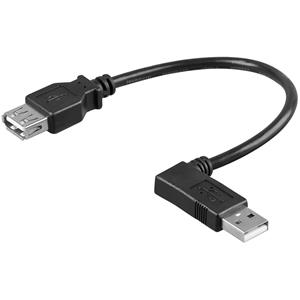 USB-A - USB-A | Verlengkabel/Adapter | 0.15 meter | USB2.0 High Speed | 
