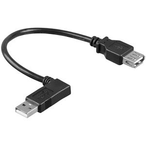 Goobay USB-A - USB-A | Verlengkabel/Adapter | 0.15 meter | USB2.0 High Speed | 