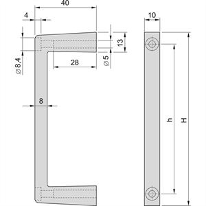 Schroff 20860257 Greep 2 stuk(s)