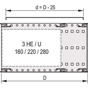 Schroff 24560055 Sichtblende 1St.