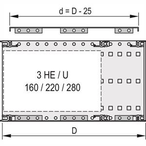 Schroff 24560078 Sichtblende 2St.